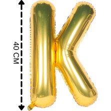 Tinky Winky Folyo Harf K Gold Balon 40CM ( 16 Inç )