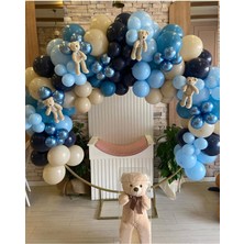 Rönesans Parti Krom Mavi Gece Mavisi Makaron Mavi ve Deniz Kumu Balon Seti 50 Adet