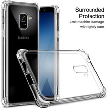 Prolysus Samsung Galaxy J4 Köşe Korumalı Darbe Emici Şeffaf Kılıf