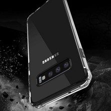 Prolysus Samsung Galaxy S10 Köşe Korumalı Darbe Emici Şeffaf Kılıf