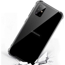 Prolysus Samsung Galaxy S20 Köşe Korumalı Darbe Emici Şeffaf Kılıf