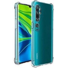 Prolysus Xiaomi Mi Note 10 Köşe Korumalı Darbe Emici Şeffaf Kılıf