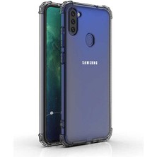 Prolysus Samsung Galaxy M11 Köşe Korumalı Darbe Emici Şeffaf Kılıf