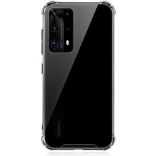 Prolysus Huawei P40 Pro Köşe Korumalı Darbe Emici Şeffaf Kılıf