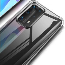 Prolysus Huawei P40 Pro Köşe Korumalı Darbe Emici Şeffaf Kılıf