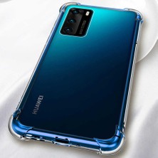 Prolysus Huawei P40 Köşe Korumalı Darbe Emici Şeffaf Kılıf