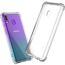 Prolysus Samsung Galaxy A30 Köşe Korumalı Darbe Emici Şeffaf Kılıf