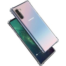 Prolysus Samsung Galaxy Note 10 Köşe Korumalı Darbe Emici Şeffaf Kılıf