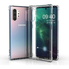 Prolysus Samsung Galaxy Note 10 Plus Köşe Korumalı Darbe Emici Şeffaf Kılıf