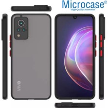 Microcase Microcase Vivo V21 London Serisi Darbeye Dayanıklı Kılıf - Buzlu Siyah AL3415