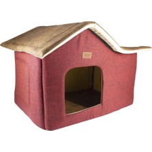 Lepus Cabin Kulübe Yatak Kırmızı 35CM-55CM-40CM