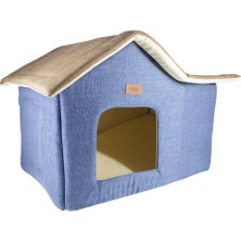 Lepus Cabin Kulübe Yatak Mavi  35CM-55CM-40CM