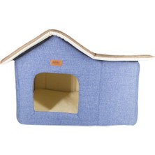 Lepus Cabin Kulübe Yatak Mavi  35CM-55CM-40CM