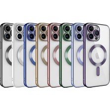 Arazon Arazon Iphone 13 Pro Max Uyumlu Kılıf Kamera Lens Korumalı Orta Logo Gösterir Magsafe Özellikli Kapak