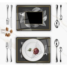 Glassium Home Decoration Yapraklar Supla Takımı