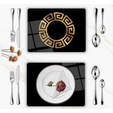Glassium Home Decoration Gold Supla Takımı