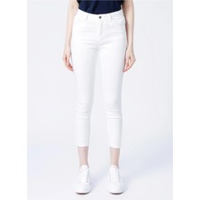 Fashion Friends 23Y0565K1 Fashion Friends Kadın Pantolon Beyaz