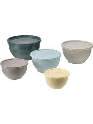 Hobiceyiz Plastik Saklama Kabı Seti, Çok Renkli, Garnıtyren