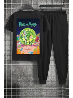 Trendypassion Unisex Rick And Morty Baskılı 2'li Eşofman Takımı