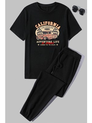 Trendypassion Unisex California Baskılı 2'li Eşofman Takımı