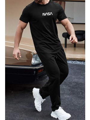 Trendypassion Unisex Nasa Baskılı 2'li Eşofman Takımı