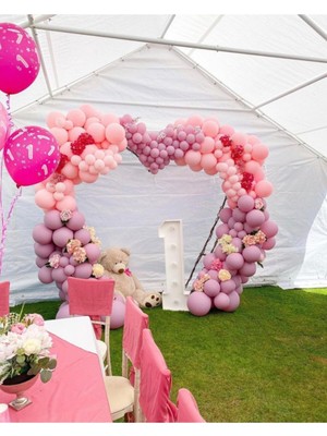 Bal10 Dünyası Toz Pembe ve Makaron Pembe Balon Seti 100 Adet