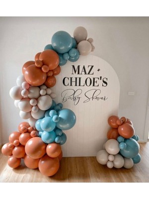 Bal10 Dünyası Derin Okyanus Yanık Turuncu Deniz Kumu Balon Seti 100 Adet