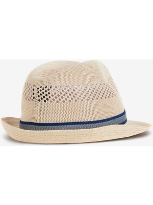 Barbour Craster Trilby Fötr Şapka BE11 ECRU