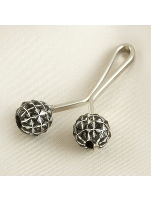 Feryal Kare Çizgili Klipsi Firkete