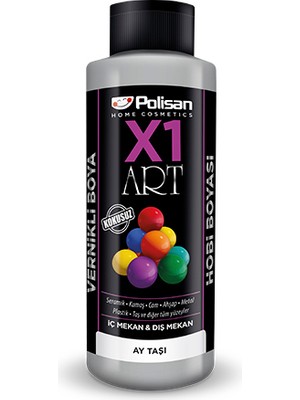 Polisan X1 Art Vernikli Hobi Boyası Ay Taşı 120 ml