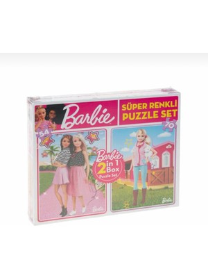 Diytoy Barbie Süper Renkli Puzzle Set 2li