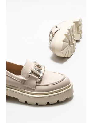 Elle Shoes Bej Kadın Loafer