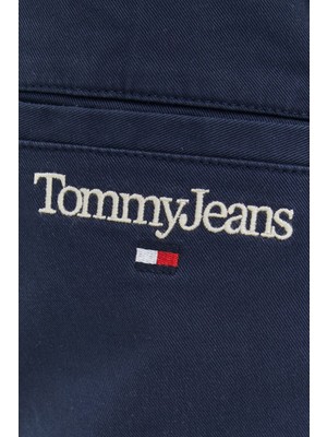 Tommy Jeans Organik Pamuklu Normal Bel Slim Fit Düz Paça Pantolon Erkek Pantolon DM0DM15969 C87