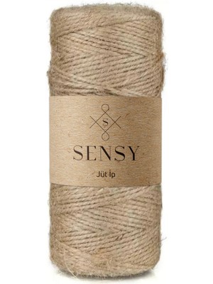 Sensy Premium Jüt Ip 100 Metre Hasır Ip Kırnap Ip Süsleme Ipi Kendir Ipi Jüt Ipi