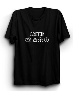 The Fame LED Zeppelin, Minimal Design, Rock Metal Grup Tişörtü