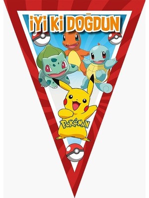 Parti Furyası Pokemon Doğum Günü Konsepti 16 Kişilik Pokemon Doğum Günü Seti Ekonomik