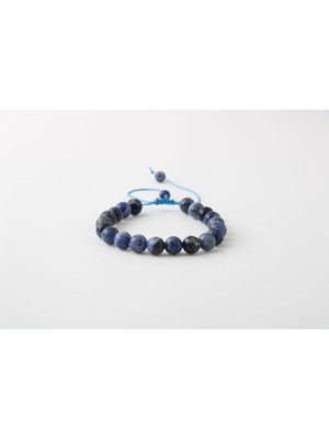 Osmanlı Doğal Taş Sodalit 8mm Merdiven Kapama Doğal Taş Bileklik