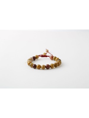 Osmanlı Doğal Taş Sarı Jasper 8mm Merdiven Kapama Doğal Taş Bileklik