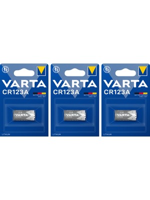 Varta 6205 CR123A 3V Lityum Pil 3'lü