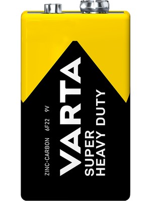 Varta Süperlife Çinko 9 Volt Pil 12'li