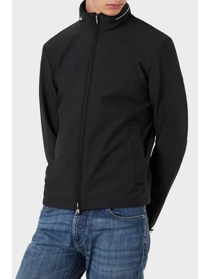 Emporio Armani Fermuarlı Rüzgar Geçirmez Dik Yaka Regular Fit Mont Erkek Mont 8N1BD2 1nzaz 0920