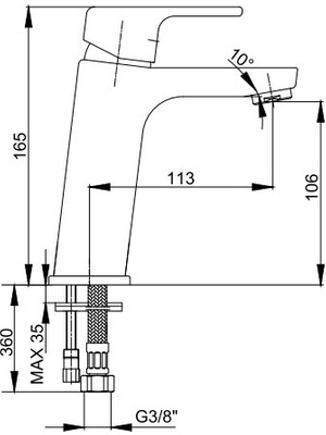 Ar Lunetta Lavabo Bataryası Mat Siyah Renkli 103588107 5 Yıl Eca Kalitesiyle