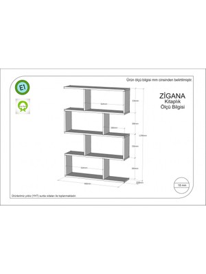 Rafline Zigana Kitaplık Safirmeşe