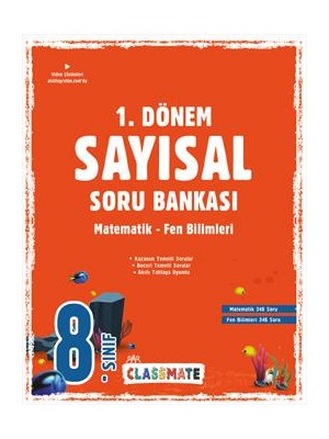 Okyanus Yayınları 8. Sınıf Classmate 1. Dönem Sayısal Soru Bankası