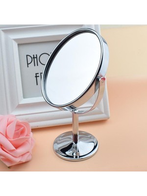 Gaman Yuvarlak Gümüş Makyaj Ayna 360 Derece Dönebilen Büyüteçli Seyehat Aynası Kullanım Alanı: Banyo