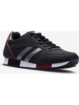 Lescon Boston Erkek Spor Ayakkabı 8505 Siyah Bordo