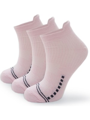 Black Arden Socks 3 Çift Pembe Spor Konsepti 36-40 Bayan Patik Çorap