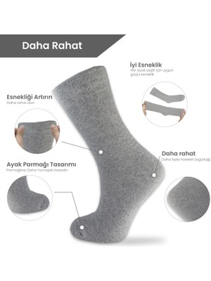 Black Arden Socks 2 Çift Havlu  Açık Gri Erkek  Çorap