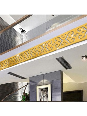 Home Jamin Pleksi Süs Bordür 16X Gold Motif Desenli Bordür Duvar Tavan Süsü