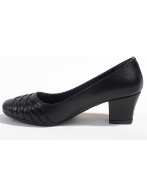 Dagoster DZA07-7268641 Siyah Klasik Topuklu Kadın Ayakkabı